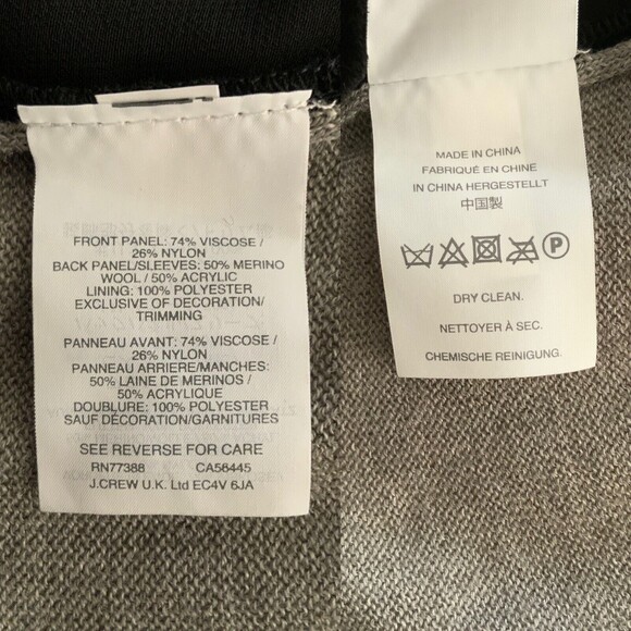 J. Crew Two Toned Sweater Long Sleeve Button Front FLAWED S - Picture 11 of 14